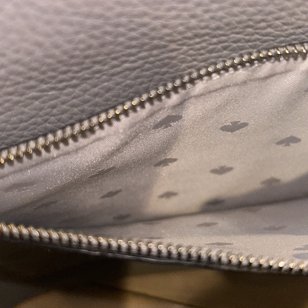 Kate Spade ♠️ New York On Purpose Leather Zip Crossbody Bag Taupe Color - Picture 8 of 14